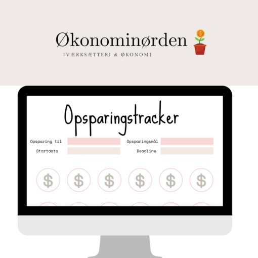 Opsparingstracker til opsparingsmotivation