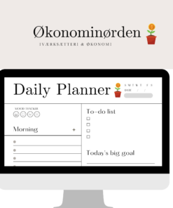 Produktbillede til Dailyplanner digitalt produkt til download