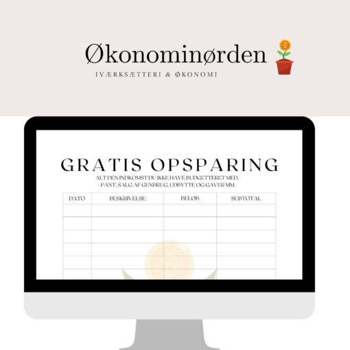 Gratis opsparing tracker